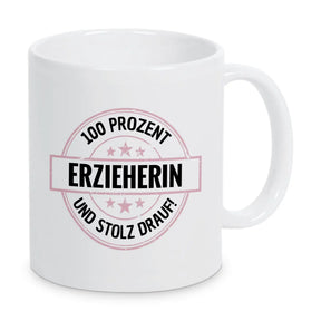 Erzieherin 100 Prozent Tasse - Druckerino