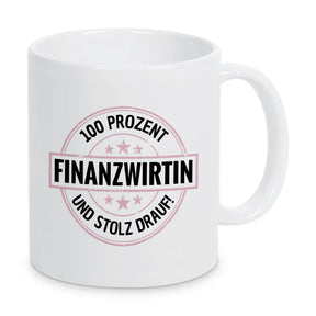 Finanzwirtin 100 Prozent Tasse - Druckerino