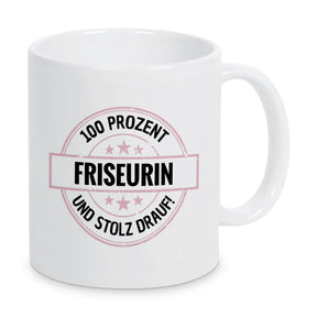 Friseurin 100 Prozent Tasse - Druckerino