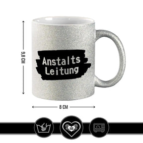 Glitzertasse - Anstaltsleitung - Druckerino