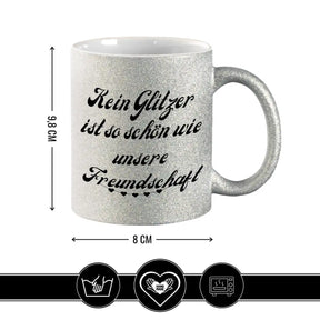 Glitzertasse - Kein Glitzer ist so schön wie unsere Freundschaft Geschenke