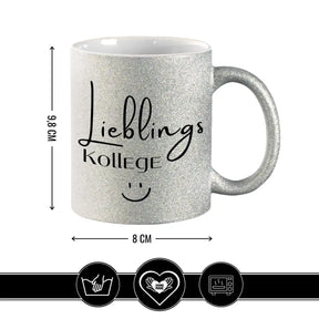 Glitzertasse - Lieblingskollege Geschenkideen