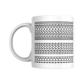 Ich hasse Menschen Tasse weiß - rundum bedruckt