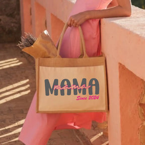 Jutetasche Mama Since Geschenke