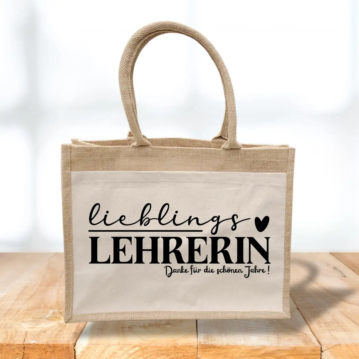 Jutetasche Lieblingslehrerin Geschenke