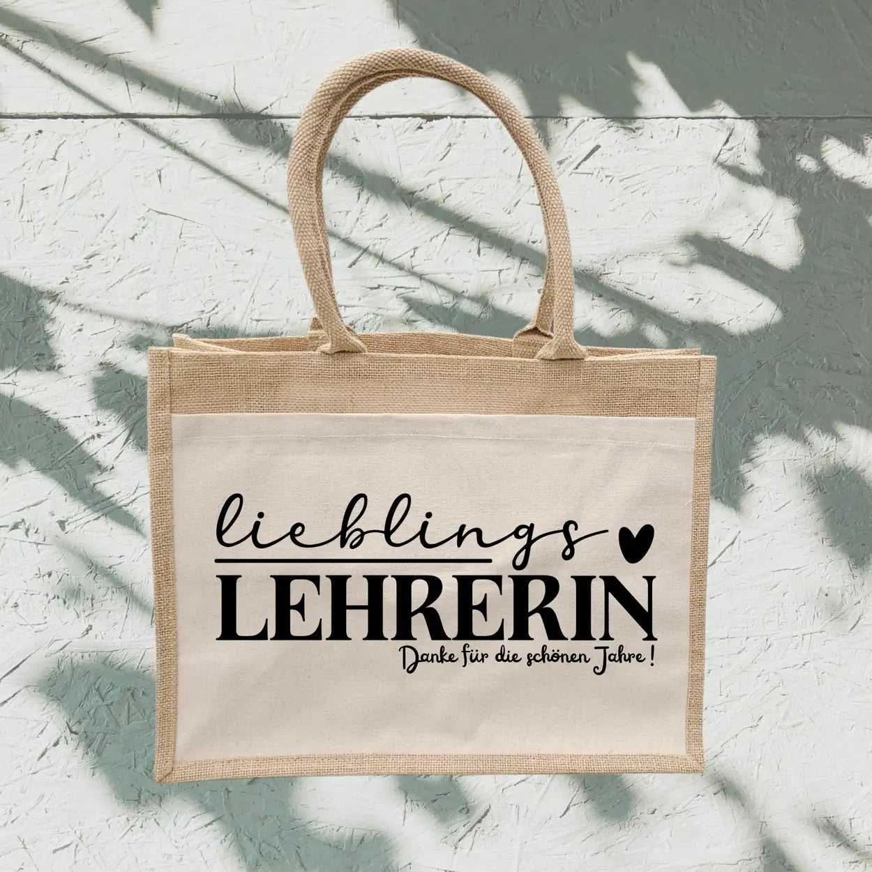 Jutetasche Lieblingslehrerin Geschenke