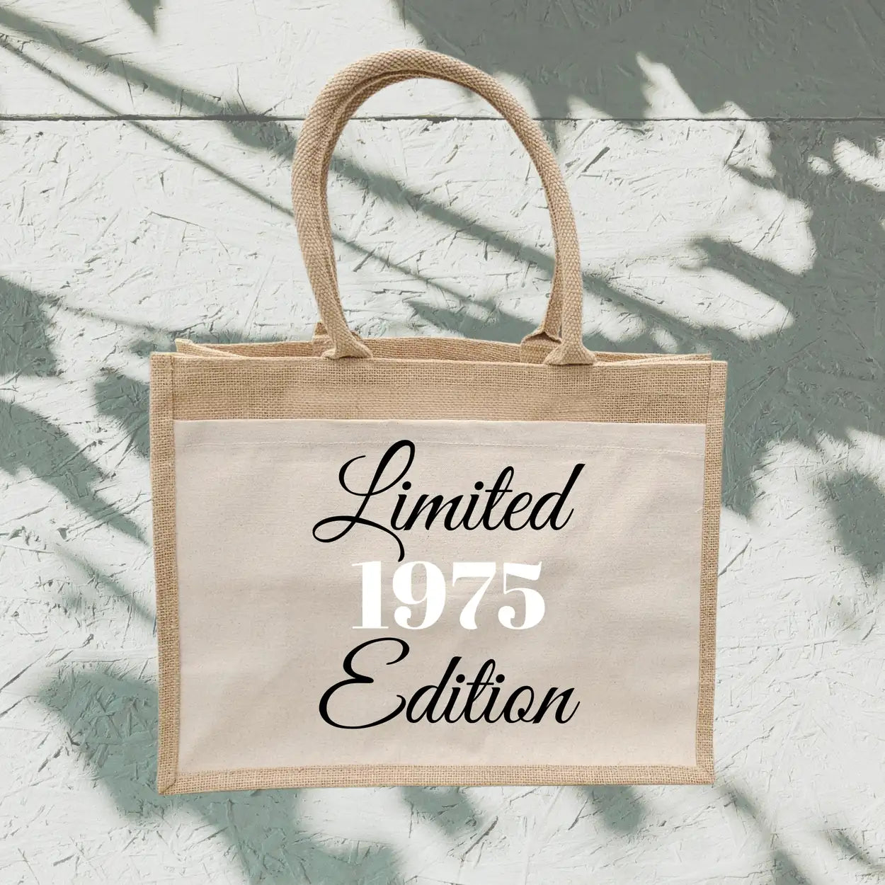 Jutetasche Limited Edition mit Geburtsjahr Geschenke