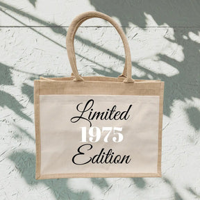 Jutetasche Limited Edition mit Geburtsjahr Geschenke