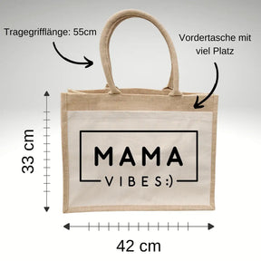 Jutetasche Mama Vibes Geschenke