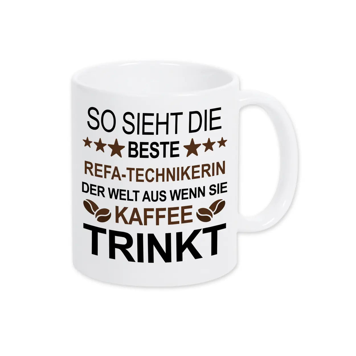 Kaffeetasse So sieht die beste Refatechnikerin der Welt aus. - Druckerino