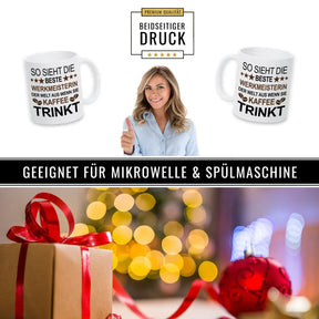 Kaffeetasse So sieht die beste Werkmeisterin der Welt aus. - Druckerino