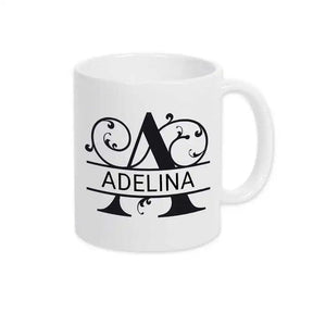 Keramik Tasse mit Namen | Motiv 1 | Adelina - Druckerino