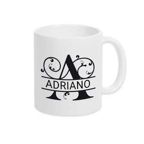 Keramik Tasse mit Namen | Motiv 1 | Adriano - Druckerino
