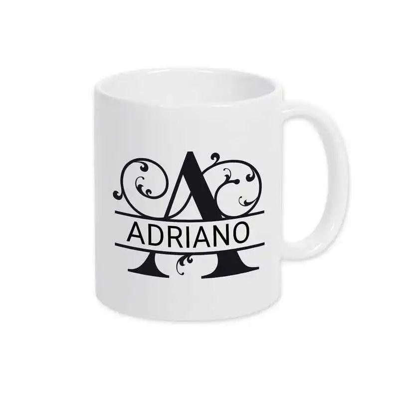 Keramik Tasse mit Namen | Motiv 1 | Adriano - Druckerino