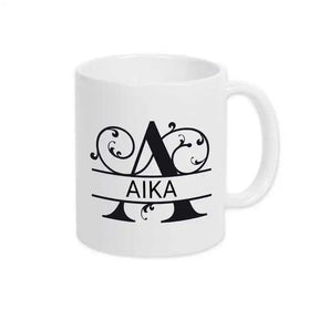 Keramik Tasse mit Namen | Motiv 1 | Aika - Druckerino