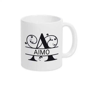 Keramik Tasse mit Namen | Motiv 1 | Aimo - Druckerino