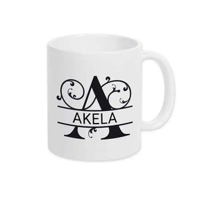 Keramik Tasse mit Namen | Motiv 1 | Akela - Druckerino