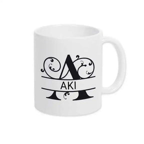 Keramik Tasse mit Namen | Motiv 1 | Aki - Druckerino