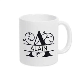 Keramik Tasse mit Namen | Motiv 1 | Alain - Druckerino