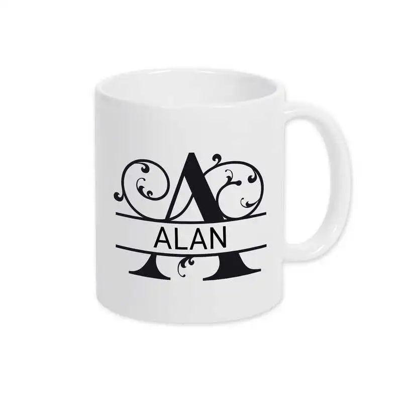 Keramik Tasse mit Namen | Motiv 1 | Alan - Druckerino