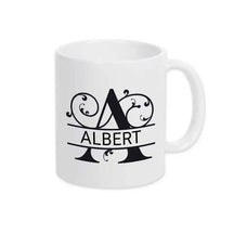 Keramik Tasse mit Namen | Motiv 1 | Albert - Druckerino