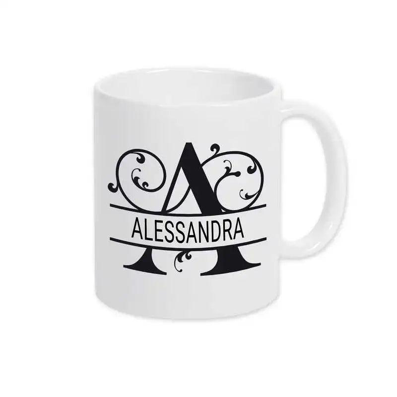 Keramik Tasse mit Namen | Motiv 1 | Alessandra - Druckerino