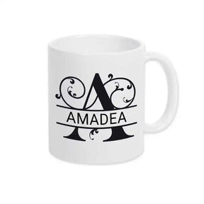 Keramik Tasse mit Namen | Motiv 1 | Amadea - Druckerino
