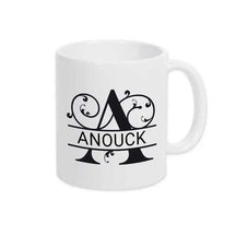 Keramik Tasse mit Namen | Motiv 1 | Anouck - Druckerino