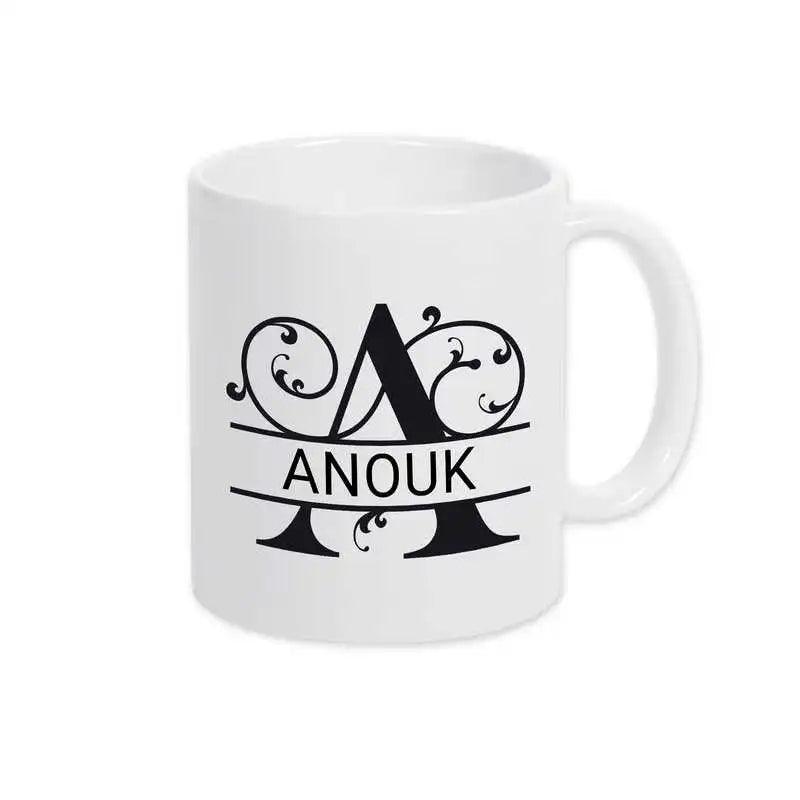 Keramik Tasse mit Namen | Motiv 1 | Anouk - Druckerino