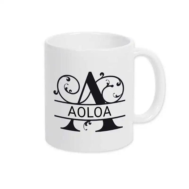 Keramik Tasse mit Namen | Motiv 1 | Aoloa - Druckerino