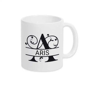 Keramik Tasse mit Namen | Motiv 1 | Aris - Druckerino