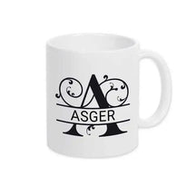 Keramik Tasse mit Namen | Motiv 1 | Asger - Druckerino