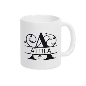 Keramik Tasse mit Namen | Motiv 1 | Attila - Druckerino