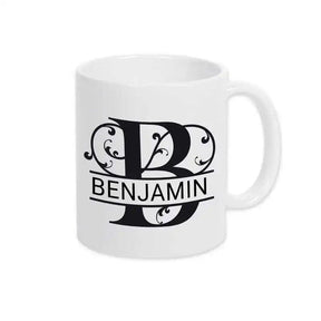 Keramik Tasse mit Namen | Motiv 1 | Benjamin - Druckerino