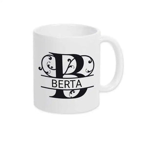 Keramik Tasse mit Namen | Motiv 1 | Berta - Druckerino