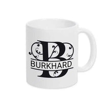 Keramik Tasse mit Namen | Motiv 1 | Burkhard - Druckerino