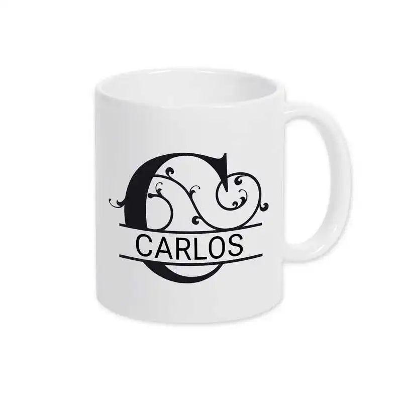 Keramik Tasse mit Namen | Motiv 1 | Carlos - Druckerino