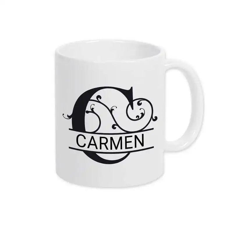 Keramik Tasse mit Namen | Motiv 1 | Carmen - Druckerino