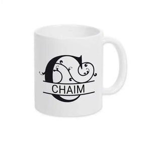Keramik Tasse mit Namen | Motiv 1 | Chaim - Druckerino
