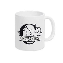 Keramik Tasse mit Namen | Motiv 1 | Chrysantos - Druckerino