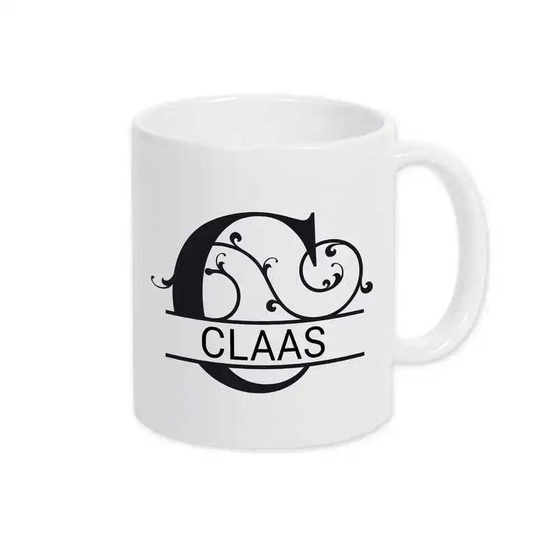 Keramik Tasse mit Namen | Motiv 1 | Claas - Druckerino