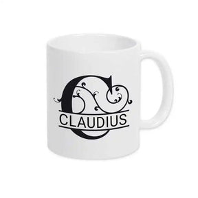 Keramik Tasse mit Namen | Motiv 1 | Claudius - Druckerino