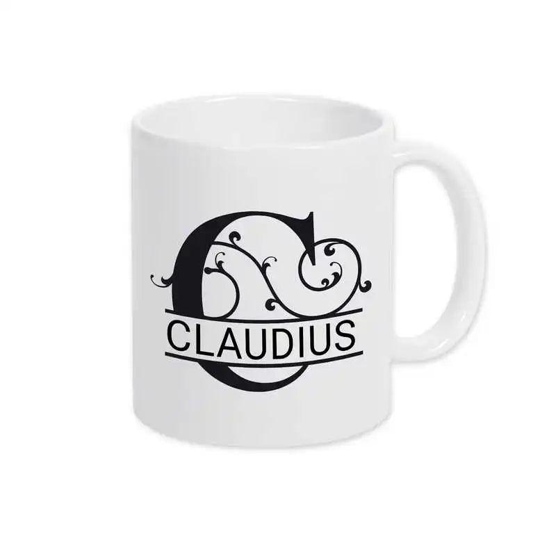 Keramik Tasse mit Namen | Motiv 1 | Claudius - Druckerino