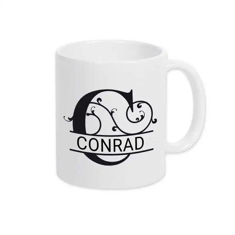 Keramik Tasse mit Namen | Motiv 1 | Conrad - Druckerino
