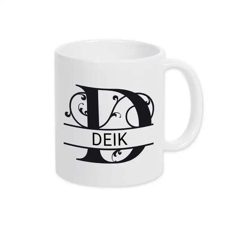Keramik Tasse mit Namen | Motiv 1 | Deik - Druckerino