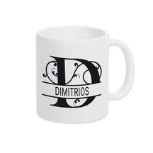 Keramik Tasse mit Namen | Motiv 1 | Dimitrios - Druckerino