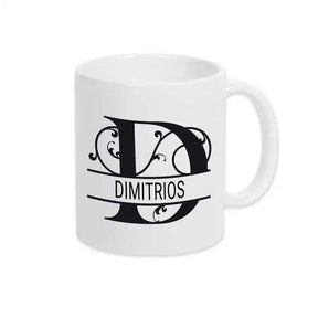 Keramik Tasse mit Namen | Motiv 1 | Dimitrios - Druckerino
