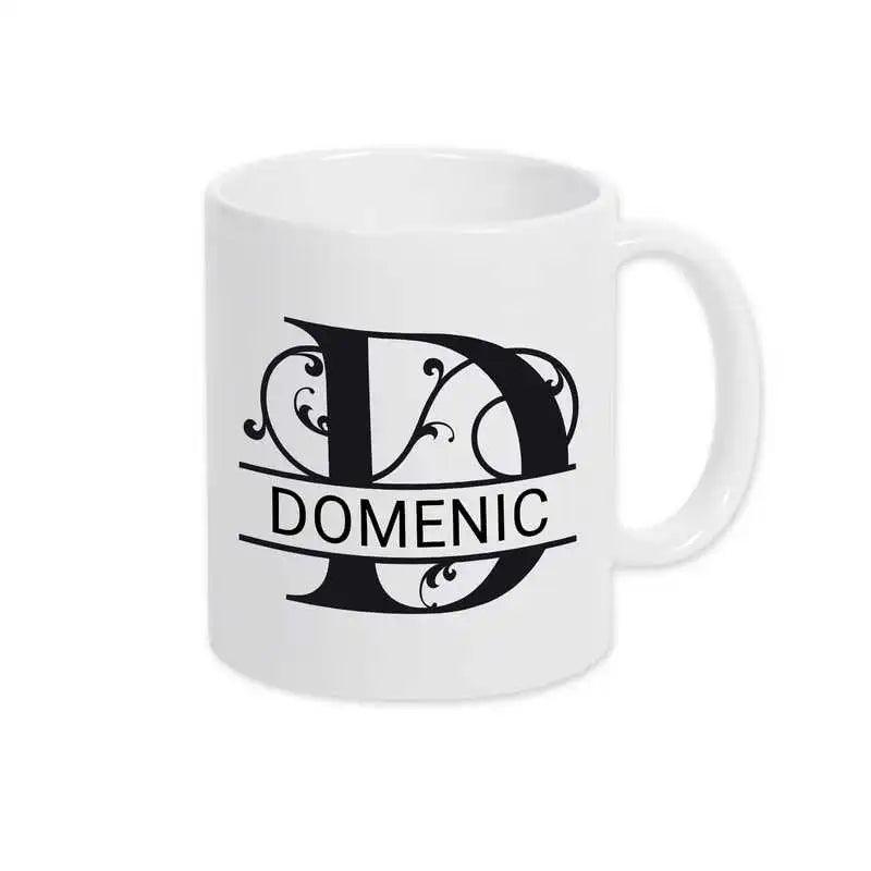 Keramik Tasse mit Namen | Motiv 1 | Domenic - Druckerino