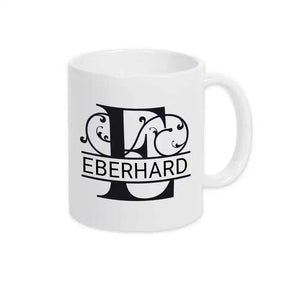 Keramik Tasse mit Namen | Motiv 1 | Eberhard - Druckerino