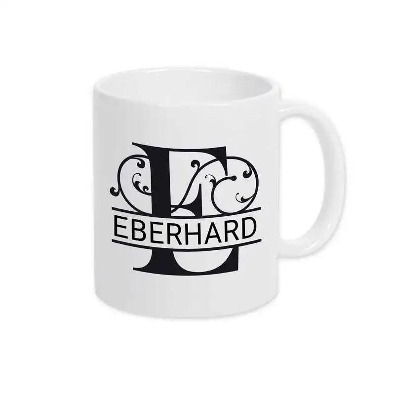 Keramik Tasse mit Namen | Motiv 1 | Eberhard - Druckerino